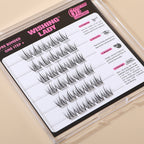 QY-11 “Trilogy” Pre-Bonded Cluster Lashes | DIY Buildable Wispy Look | C Curl | 9–12mm
