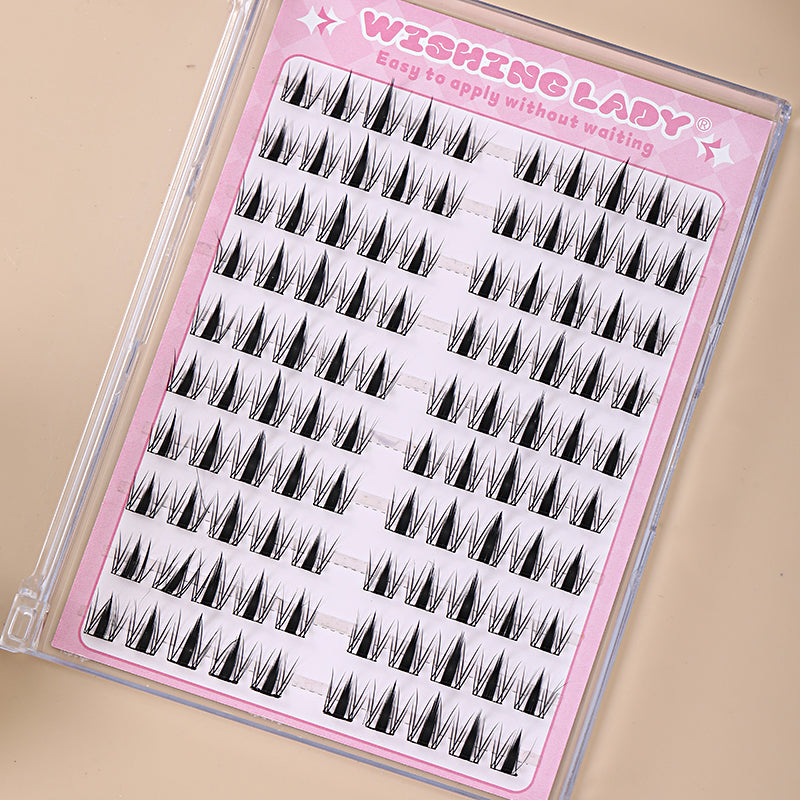 QY-1A Bunny Series Voluminous Lash Clusters – Large-Capacity Value Pack (C Curl, 9–13mm)