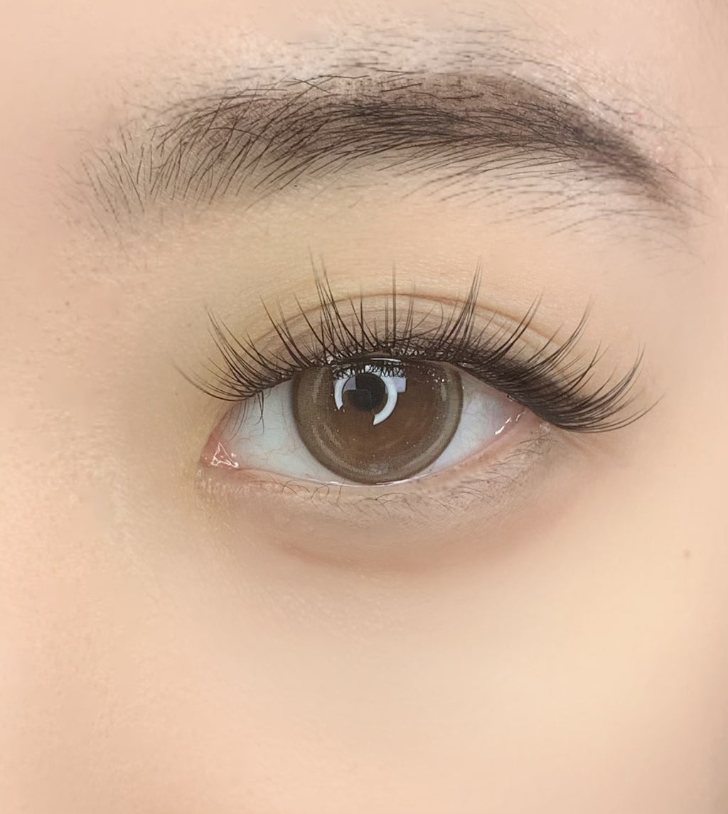 QY-12 “Spring Bunny” Natural Wispy DIY Cluster Lashes, Pre-Glued One-Step, C Curl, 9–12mm